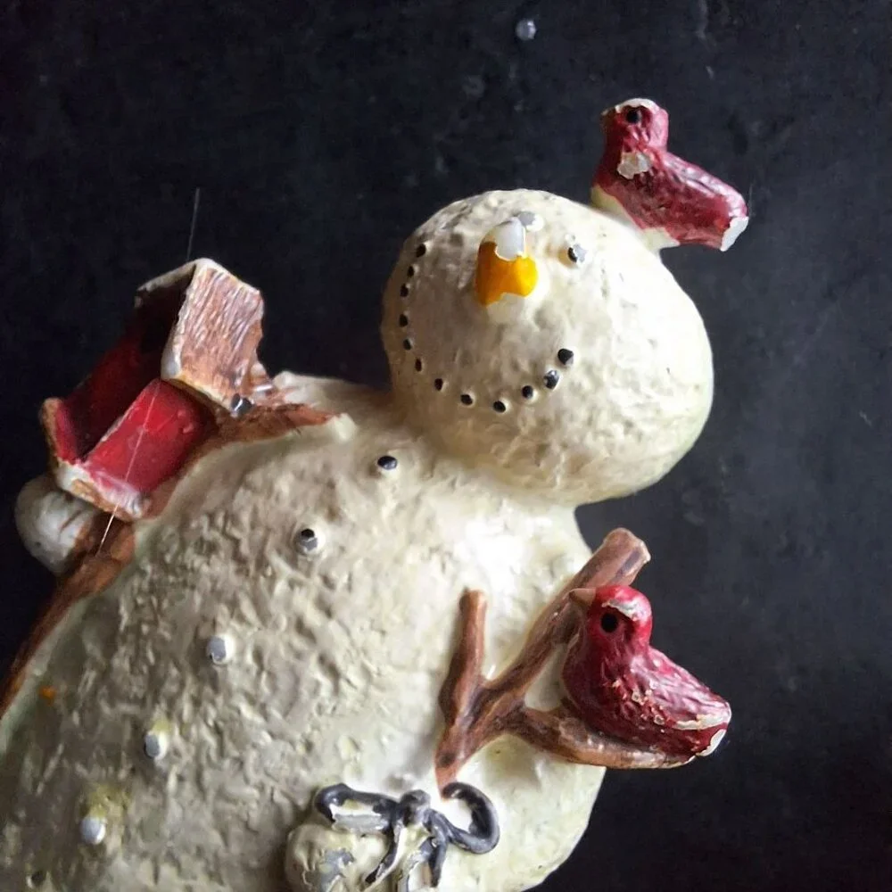 Snowman Knife Tiny Small Charcuterie‎ Board Holidays Serving Butter Cheeseball